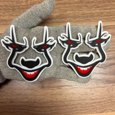 For Pennywise Badges Emblem Black red eye, 2 Badges, Fender Angry Agressive