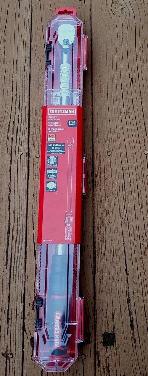 Craftsman Torque Wrench SAE 1/2 in Drive CMMT99434 Micrometer 50250 FT