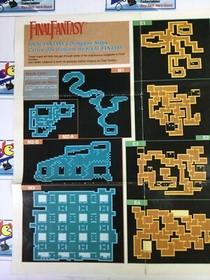 Final Fantasy (NES, 1990) - Dungeon Map Only - Insert