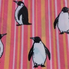 penguin pattern cotton fabric