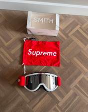 HOT Supreme X Smith Ski Snowboard Goggles White FW15 Limited Edition New 2026
