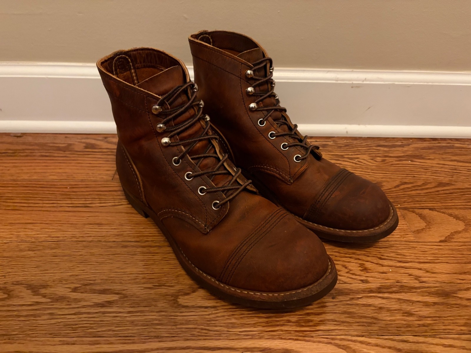 Red Wing Iron Ranger 8085 Copper Rough and Tough Size 9.5