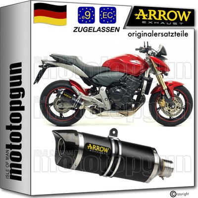 auspuff zugelassen schwarz c thunder arrow fur honda cb 600 f hornet 2013 13