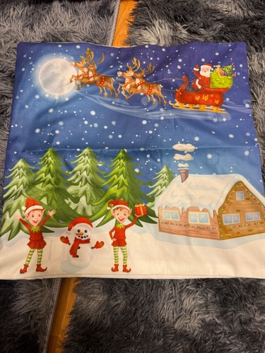 Weihnachten Merry Christmas Led leuchten kissenbezüge neu 45x45cm - Bild 14 von 14