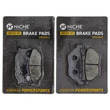 NICHE Brake Pad Set for Yamaha V Star 1300 5VU-25805-00-00 Front Rear Organic