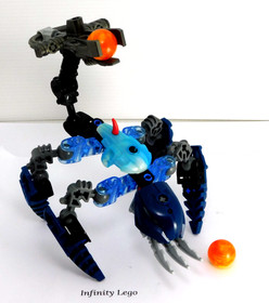 LEGO Bionicle 2007 Hydruka Morak Minifigure / Figure Set 8932 (40 Pieces)