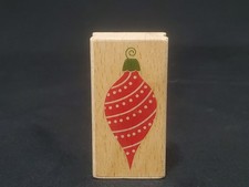 Christmas Ornament - 2.25" Rubber Stamp