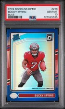 2024 PANINI DONRUSS OPTIC BUCKY IRVING BLUE #/199 PSA 10 RC #216 BUCCANEERS