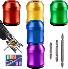 5Pcs Strong Magnetic Screw Ring, 1/4" Removable Magnetic Screw Holder for Drill