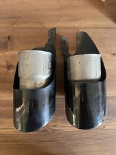Porsche Macan, exhaust tailpipe tips (pair) Genuine 95B25368M