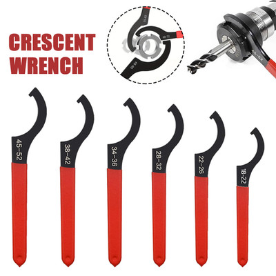 6x Coilover Spanner Wrench Set Adjustable C-Shape Shock Spanner Hook Wrench Tool