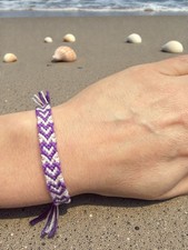 Fait Main 🇫🇷 bracelet brésilien neuf réglable, bracelet d'amitié Motif CŒUR