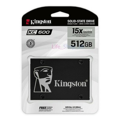 Kingston SSD KC600 512GB 2,5 Zoll SATA III 3D TLC NAND für Laptop Desktop PC
