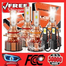 For Chevrolet C1500 1988-1998 6x Led Headlight Bulb Fog Light High Low Beam Kit