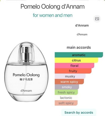 d'Annam Pomelo Oolong Perfume, Regular Size 1.7 fl oz, Aromatic Citrus
