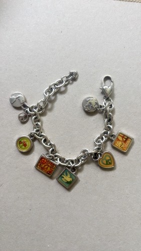 Brighton Peace Charming Charm Bracelet JF8693 – Retired Peace Dove Heart Enamel