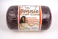 Vintage Pepperell Plants Bonnie Macrame Braid Craft Cord Burgandy 6mm 100 Yards
