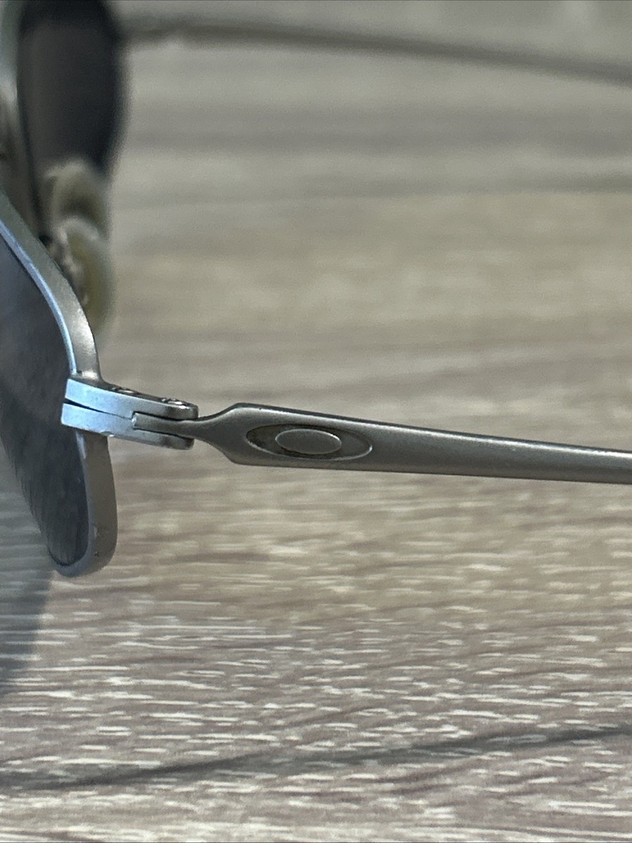 OAKLEY Vintage A Wire Gunmetal Black Iridium Mirror Sunglasses | eBay