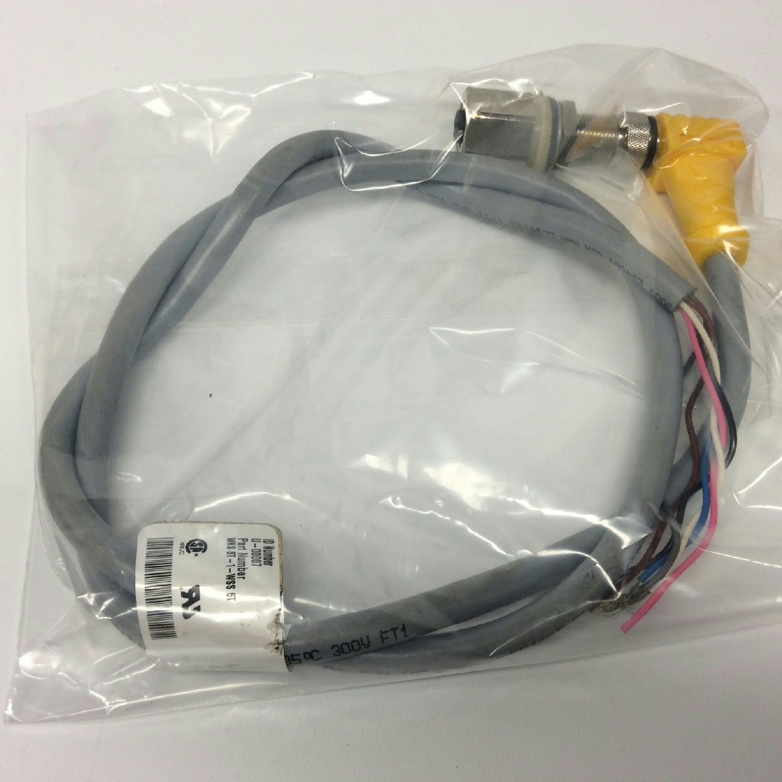 Turck Part# WKS 6T-1-WSS 6T ID# U-00007 EuroFast Cordset