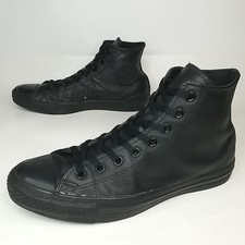 Converse Chuck Taylor All Star High Sneakers Men 10/Women 12 Black Leather 1T405