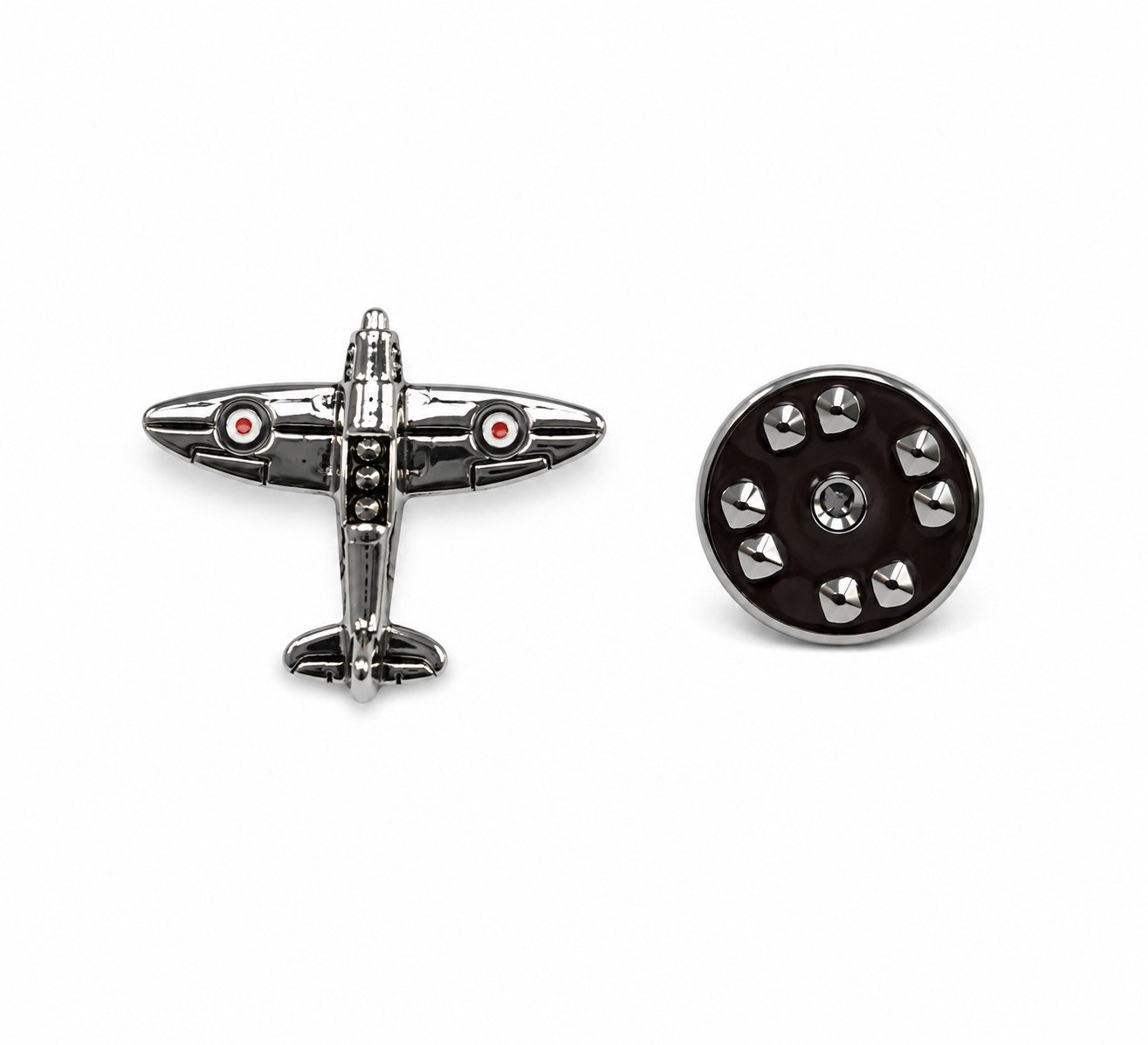 Lapel Pin Spitfire -Onyx Art LP362 – Spitfire Aircraft Pin for Suit & Jacket
