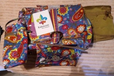 Kalencom Silver Spoon Collection - Water Resistant Diaper Bag And Accessories 
