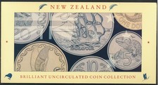 New Zealand: 1990 UNCIRCULATED Set, Introduction New $1, $2, New design of 20c