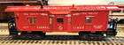Lionel 6517 BAY WINDOW CABOOSE IN GOOD CONDITION WITH UNDER SCORED LETTERING.