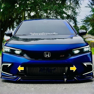 2PCS DRL Clear Lens For Honda Civic LED Daytime Running Light Fog Light 2022-24
