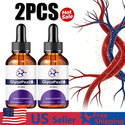 2PCS Glycopezil Blood Support Drops Vitamin Pezil Glyco dietary supplement 60 Se
