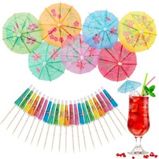 Cocktail Umbrellas - 50PACK Drink Umbrellas for Drinks, Paper Mini Umbrella
