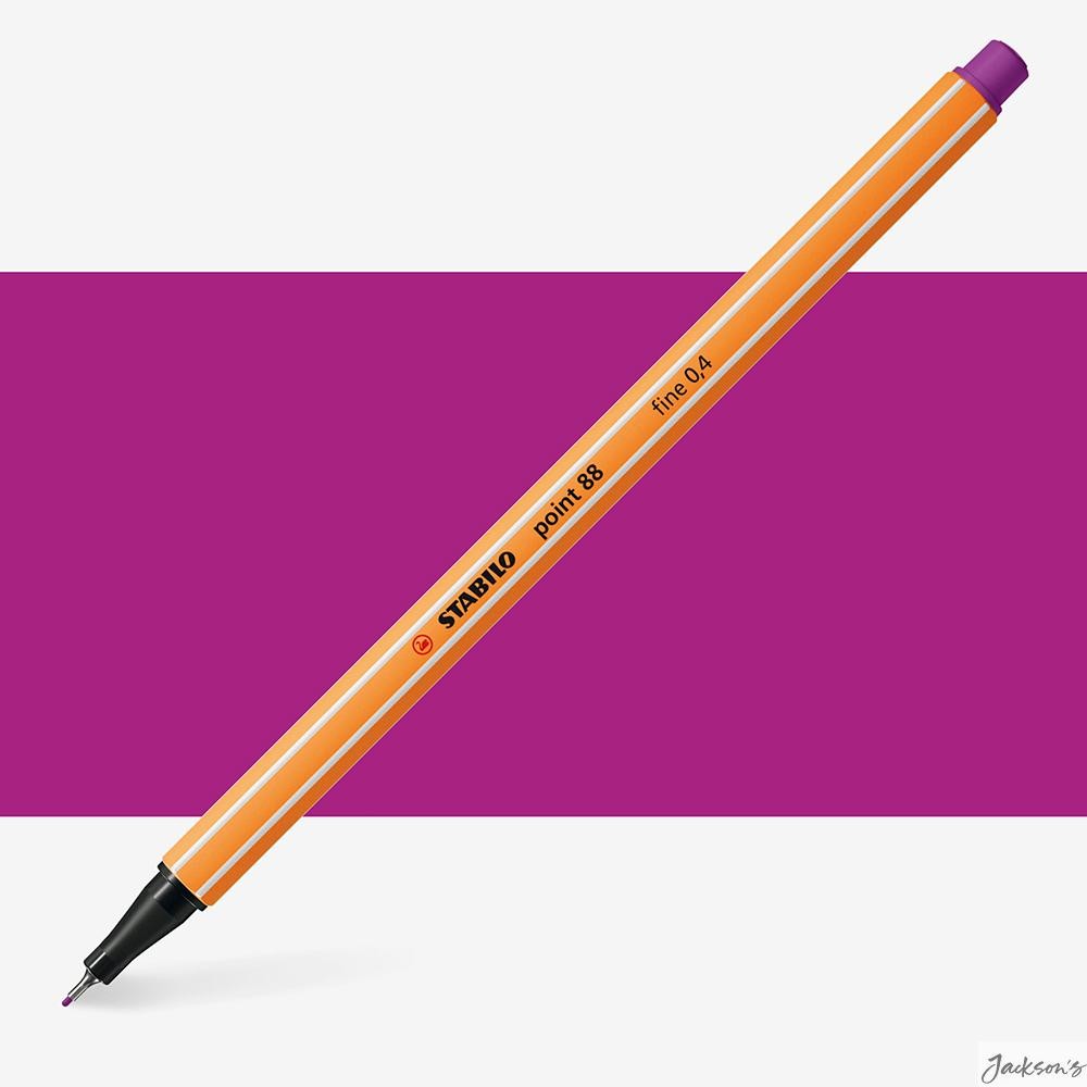 Stabilo Point 88 Fineliner Pen Metal Tip 0.4mm Lilac Writing Drawing