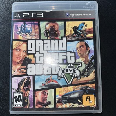 Grand Theft Auto V Complete w/ Map & Manual Tested & Working GTA 5 PlayStation 3