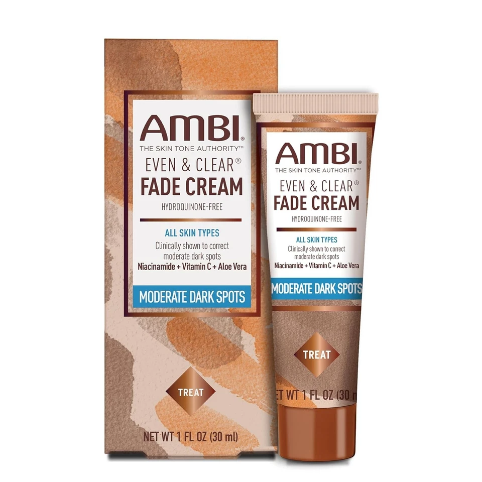 Ambi Even & Clear Cream - Tratamiento de manchas oscuras, sin hidroquinona, fórmula de 1 oz nueva Foto 2 de 4