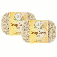 Aira Soap Saver. BPA Free Soap Lift Soap Dish Holder Tray Bathroom TWIN PACK