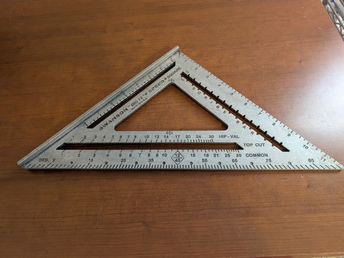 Swanson Big 12 Speed Square 12 In. Aluminum Rafter Used Preowned