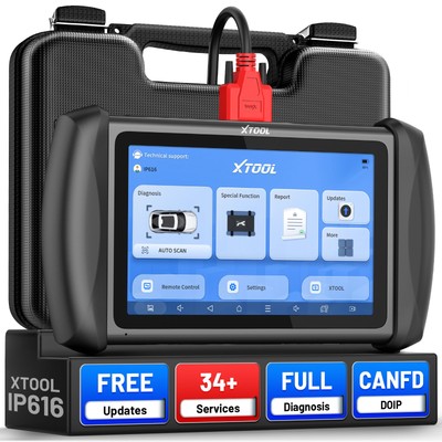 XTOOL IP616 V2.0 OBD2 Scanner Full System Diagnostic Tool Car Key Programming