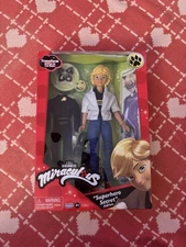 Miraculous Ladybug Superhero Secret Adrien  w/Cat Noir outfit by Playmates NEW!!
