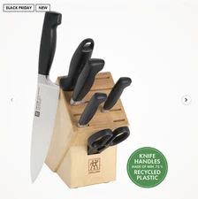 ZWILLING Four Star Eco 7-pc, Knife block set, natural