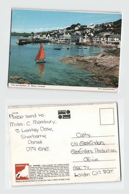 Postkarte - St. Mawes Hafen Cornwall John Hinde Original UNBESPIELT