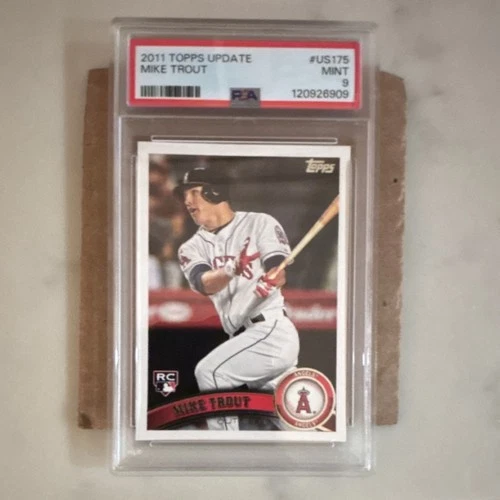 2011 Topps Update Series Mike Trout #US175 Rookie PSA 9 Los Angeles Angels