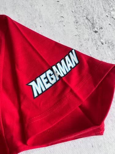 MEGAMAN CAPCOM VINTAGE NINTENDO Y2K RED TEE SIZE M - Picture 4 of 4