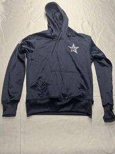 Nike Dallas Cowboys Hoodie Adult Large Navy Dri Fit NFL Pullover Sweatshirt