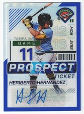 2024 Panini Prospect Edition Heriberto Hernandez Rookie Blue /149 Autograph #76