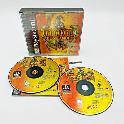 Oddworld Abe's Exoddus (Playstation 1 PS1) Complete w/ Manual & Reg. Card Tested