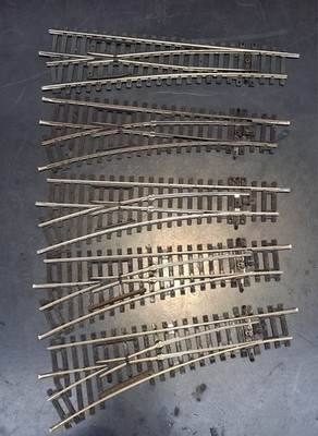5 gebrauchte verschiedene Peco Setrack linke Weichen funktionstüchtig SL-96 (2 modifiziert) OO 