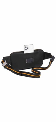 Tumi McLaren Brox Slim Utility Pouch Waist Pack Black Carbon Fiber