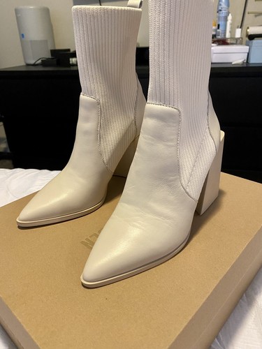 Steve Madden Womens Tackle Ivory Ankle 