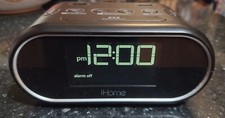 IHome HIH33 clock LCD Triple Display Alarm Cl...