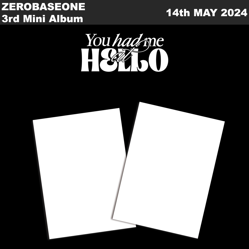 ZEROBASEONE You had me at HELLO 3rd Mini Album 2SET CD+